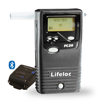 Detección de alcohol (alcoholímetros) Lifeloc FC20